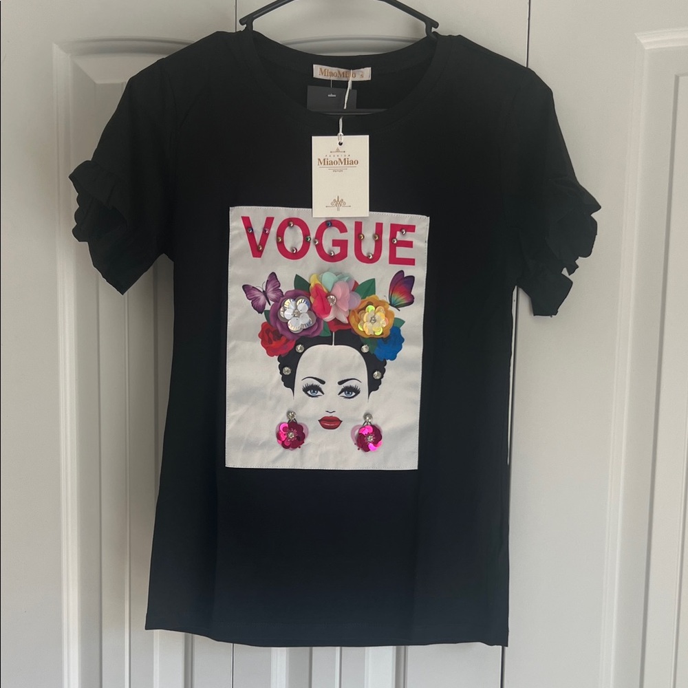 Frida Kahlo Black Graphic T-Shirt